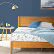 Allen Mid Century Wood Platform Bed Frame in Full Queen or King