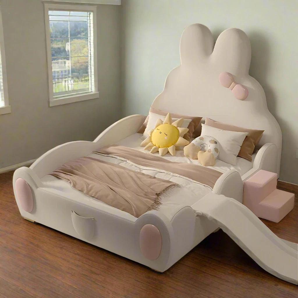 Modern Bunny Bunny Fabric Bed Frame