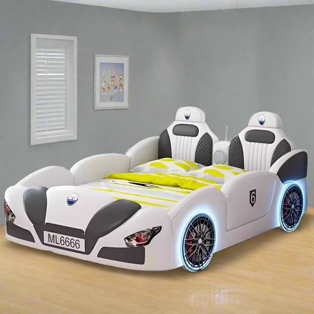 Race Car Bed with Storage For Kids