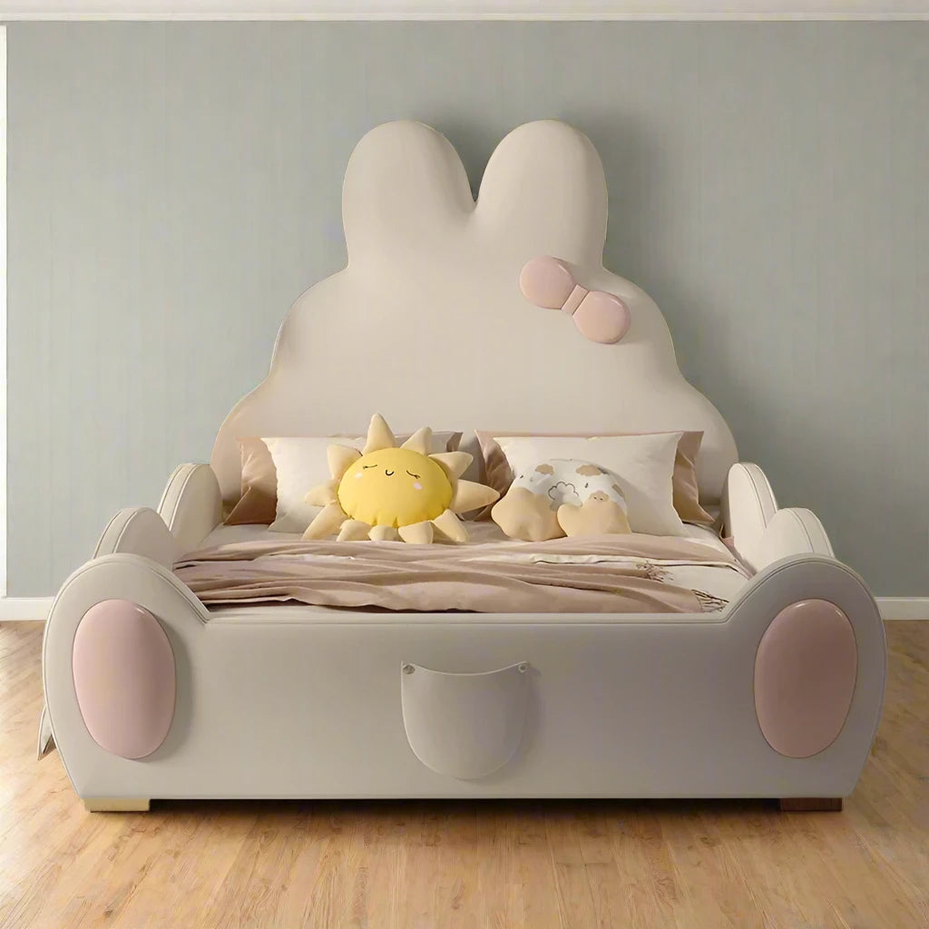 biege bunny rabit bed for kids