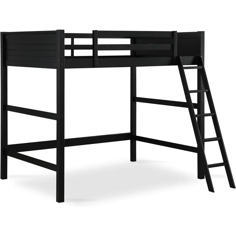 Full Size Loft Bed in Black