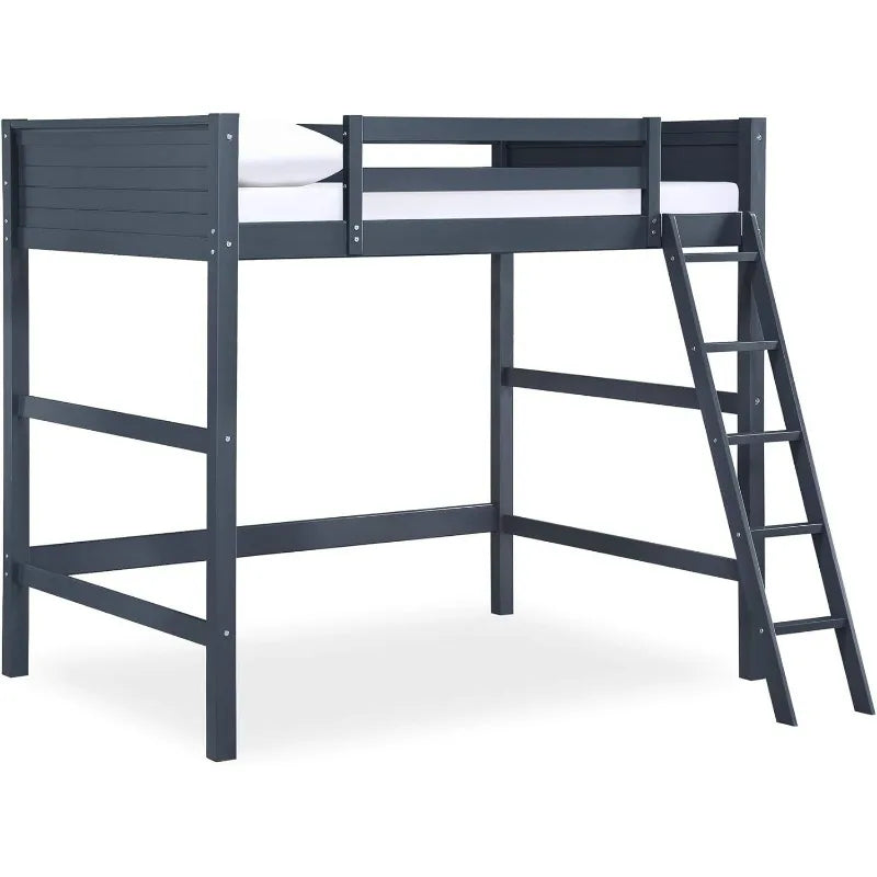 Full Size Loft Bed in  Blue