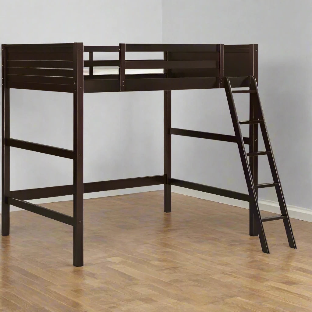 Full Size Loft Bed in Espresso
